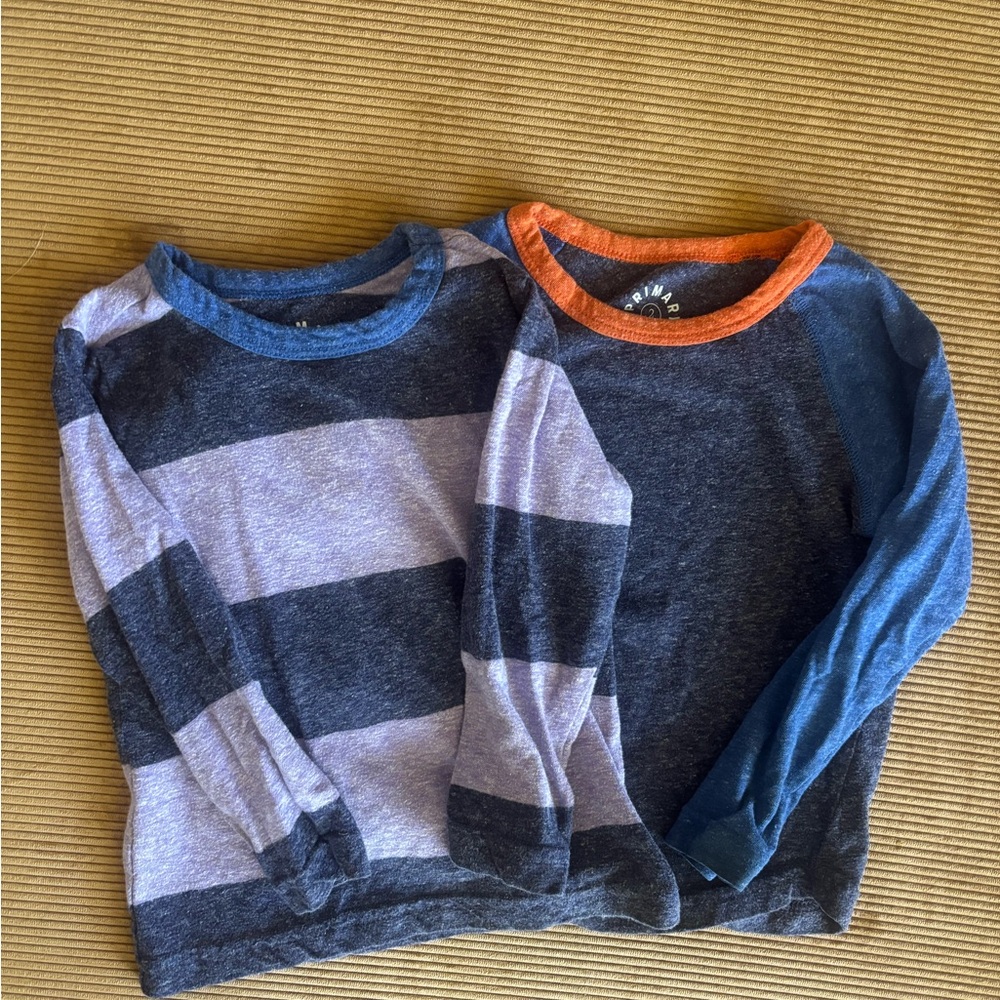 Pair of long sleeve Primary Tees